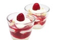 Raspberry mascarpone dessert