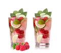 Raspberry mojito