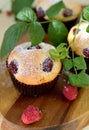 Raspberry muffins Royalty Free Stock Photo