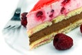 A raspberry nougat cream tart