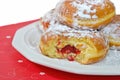 Raspberry paczki Royalty Free Stock Photo