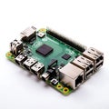 Raspberry Pi isolated on a white background Royalty Free Stock Photo