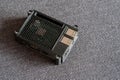 Raspberry Pi small format computer in a 3D printed protective case object closeup, nobody. Single board computers and 3d printed