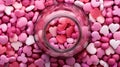 raspberry pink candies
