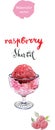 Raspberry sherbet (sorbet)