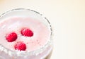raspberry smoothie - healthy eating recipe styled concept Royalty Free Stock Photo