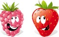 Raspberry, Strawberry Cartoons