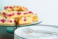 Raspberry Streusel Cake Royalty Free Stock Photo