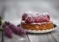 Raspberry tarte with Lavender Still Life