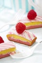 Raspberry vanilla slices