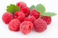 Raspberry on a white background