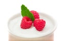 Raspberry yogurt