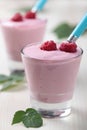 Raspberry yogurt