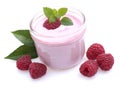 Raspberry yogurt