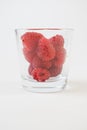 Raspberrys in the glass