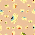 Rasta eyes pattern seamless. trippy eye. addict with red eyes background. Tired eyes with capillaries texture Royalty Free Stock Photo