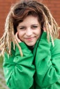Rasta girl smiling Royalty Free Stock Photo