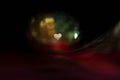 Rasta Light hearts with bokeh texture Royalty Free Stock Photo