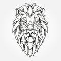 Rasta theme with lion head on black background. Vector illustration. Royalty Free Stock Photo