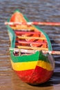 Rastafari outrigger canoe Royalty Free Stock Photo