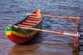 Rastafari outrigger canoe Royalty Free Stock Photo