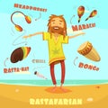 Rastafarian Character Illustration