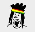 Rastafarian with dreadlocks