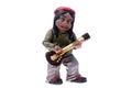 Rastaman Statuette playing bass Royalty Free Stock Photo