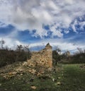 Rastelica village,destroyed serbian house