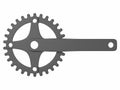 Bike chainring set front Royalty Free Stock Photo