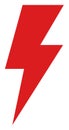 Raster Electric Power Flat Icon Image
