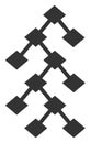 Raster Flat Binary Tree V8 Icon Royalty Free Stock Photo