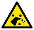 Raster Flat Bird Flu Warning Icon Royalty Free Stock Photo