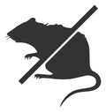 Raster Flat Stop Rats Icon