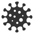 Raster Flat Virus Cell Icon