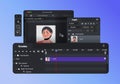 Raster graphics editor. Toolbar. Software for creating retouching and digital art.