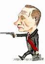 Vladimir Putin parody of the President of the country Royalty Free Stock Photo