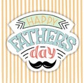 Raster illustration of Happy FatherÃ¢â¬â¢s Day text