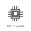 Raster Images icon. Trendy Raster Images logo concept on white b