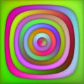 Raster Multicolor Green Pink Shades Gradient Concentric Circles Abstract Background