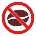 Raster No Caffeine Flat Icon Image Royalty Free Stock Photo