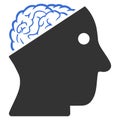 Open Brain Raster Icon