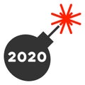 2020 Petard Raster Flat Icon