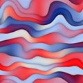 Raster Seamless Distorted Gradient Color Waves in Shades Of Red and Blue