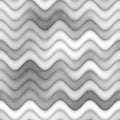 Raster Seamless Greyscale Texture. Gradient Wavy Lines Pattern. Subtle Abstract Background Royalty Free Stock Photo