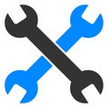 Raster Spanners Flat Icon Symbol