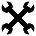 Raster Wrenches Flat Icon Symbol