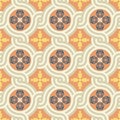 Rasterized copy: Seamless floral Renaissance style square pattern