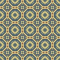 Rasterized copy: Seamless floral Renaissance style square pattern