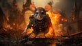 Explosive Wildlife: A Photorealistic Rendering Of A Rat In Armor